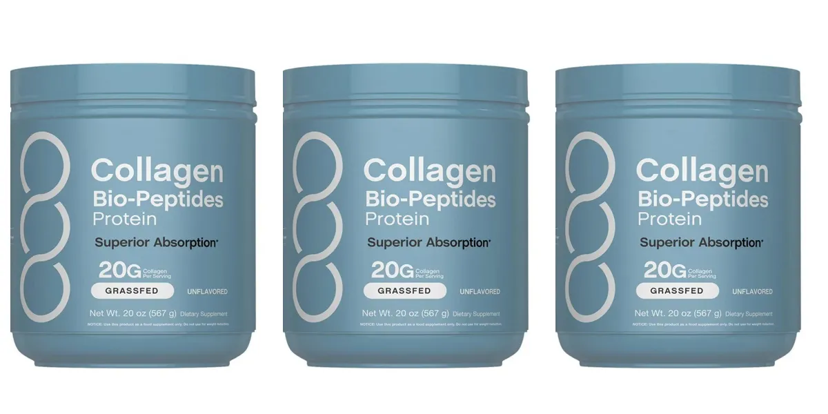 Kollagenbiopeptider proteinpulver med gräsmatad nötkreatur för hud Hår Nagelled Ben & muskelstöd Vuxna 567 gram — image 8