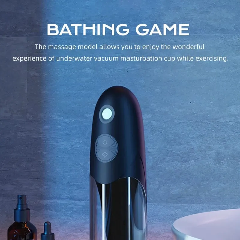 Electric Penis Pump Water Bath Penis Massage Enlarger Enlargement Vacuum Pump Penile Bigger Thicken Trainer Sex Toys for Men