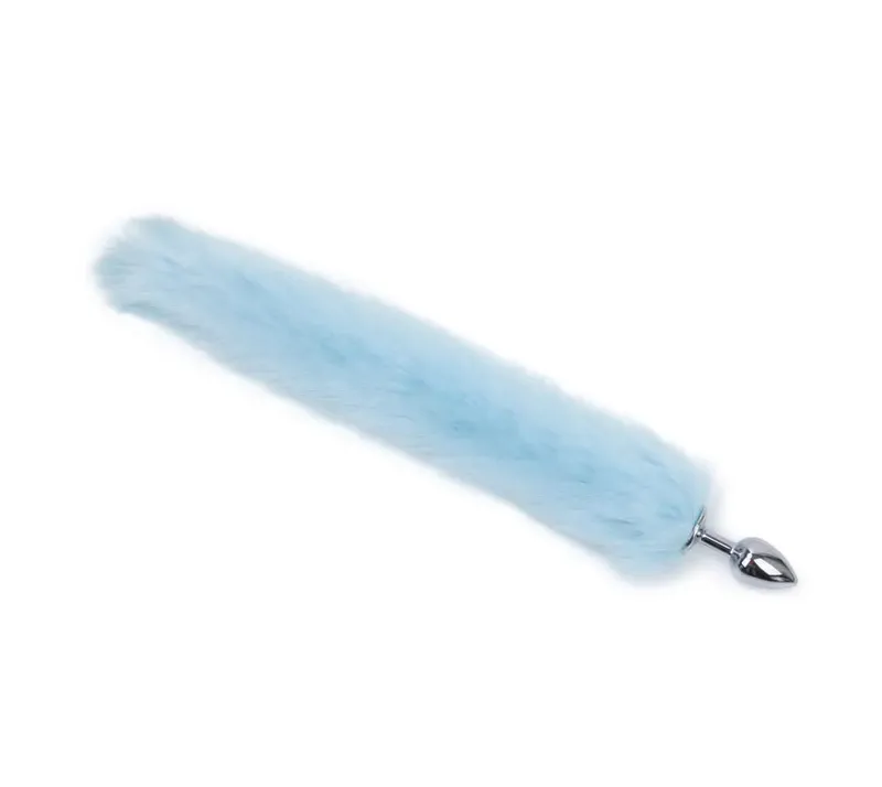 Plush Rabbit Tail Fox Tail Anal Plug Metal Butt Plug Prostate Massager BDSM Cosplay Erotic Sex Toy for Women Adults Sex Toy Gift