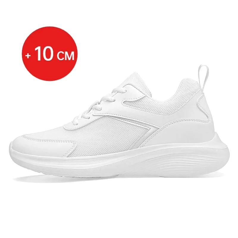 Men Fashion Height Increasing Sneakers Breathable Mesh Height Increase Shoes Microfiber Sole Comfortable Outdoor Walking Shoes — image 12