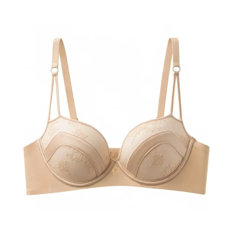 French Embroidered Sexy Lace Push Up Lingerie Small Breast Gathering Show Large Anti-sagging Breathable Bra