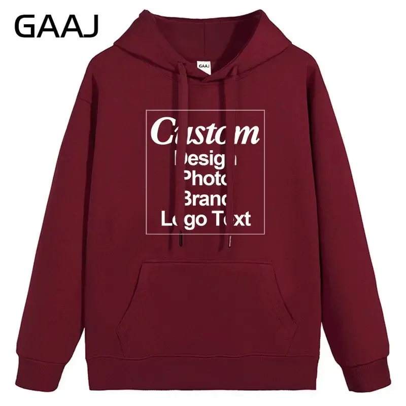 High Quality Custom Hoodie Cotton Sweatshirt Print Embroidery Brand Logo Text Photo Design Men Women Famliy Team Clothing 300g