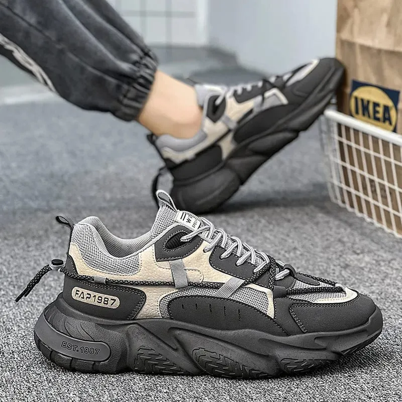 2026 Winter New Men's Shoes Trendy Sport Running Casual Versatile Breathable Height-increasing Dad INS Trendy Sneakers — image 3