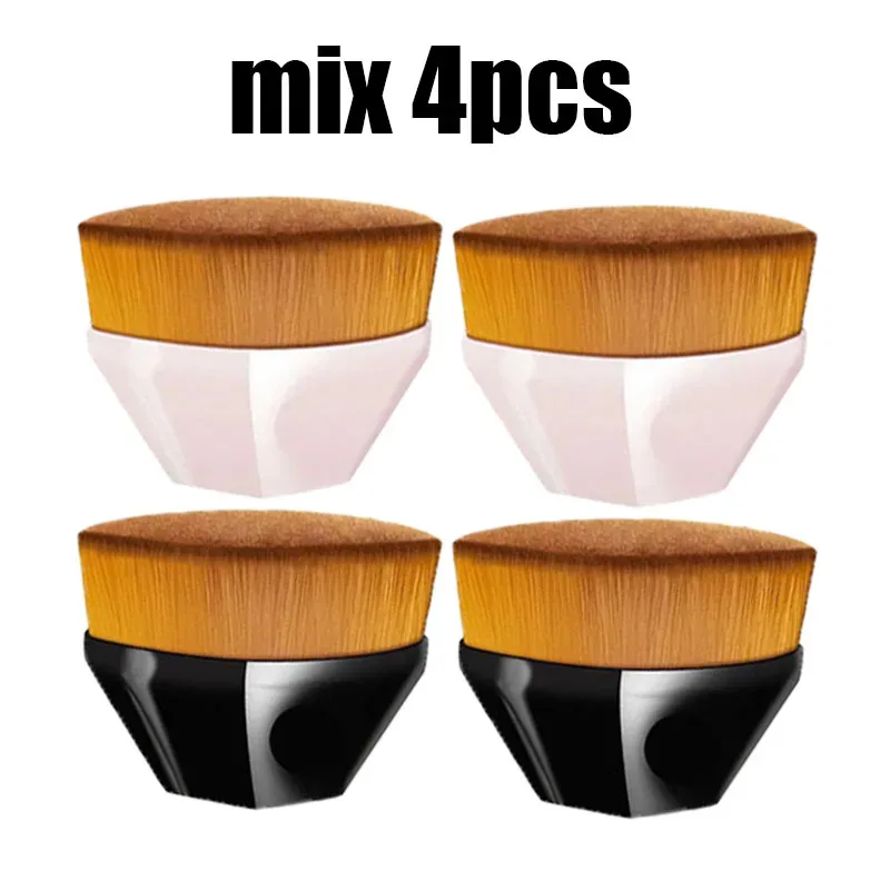 1/2/3/4pcs Makeup Brush Beauty Powder Face Blush Brushes Portable Professional Foundation Brush Cosmetics Soft Base Make Up