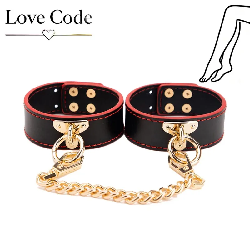 ของแท้หนัง BDSM Bondage ชุดของเล่นสำหรับคู่ Handcuff ข้อเท้า Cuffs COLLAR Gag Hogtie Restraints SM ชุดผู้ใหญ่รักเกม