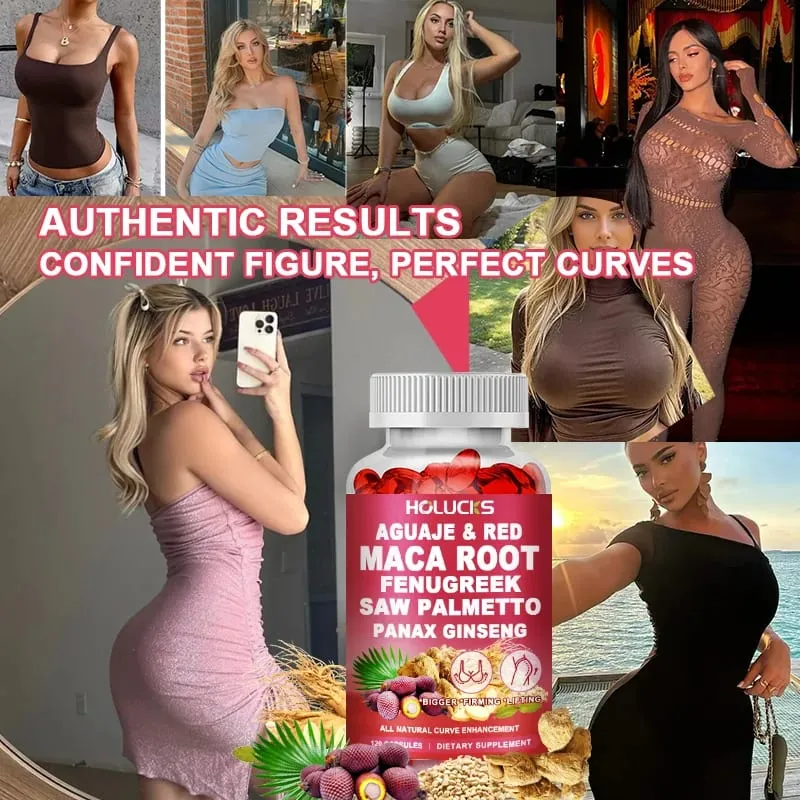 Aguaje + Fenugreek Capsules Support Bigger Butt & Breast for Firming & Lifting with Maca Saw Palmetto Panax Ginseng — image 6