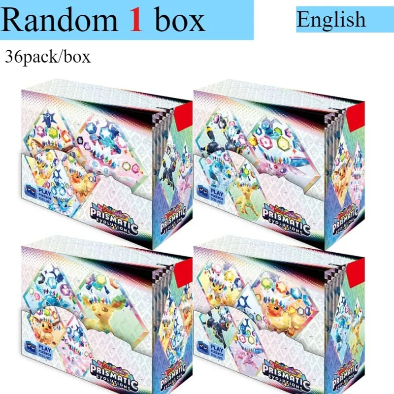 Pokémon Card 360 Pcs/Box English Brilliant Stars 151 Prismatic Evolutions PARADOX RIFT Battle Transaction Card Game Popular Gift