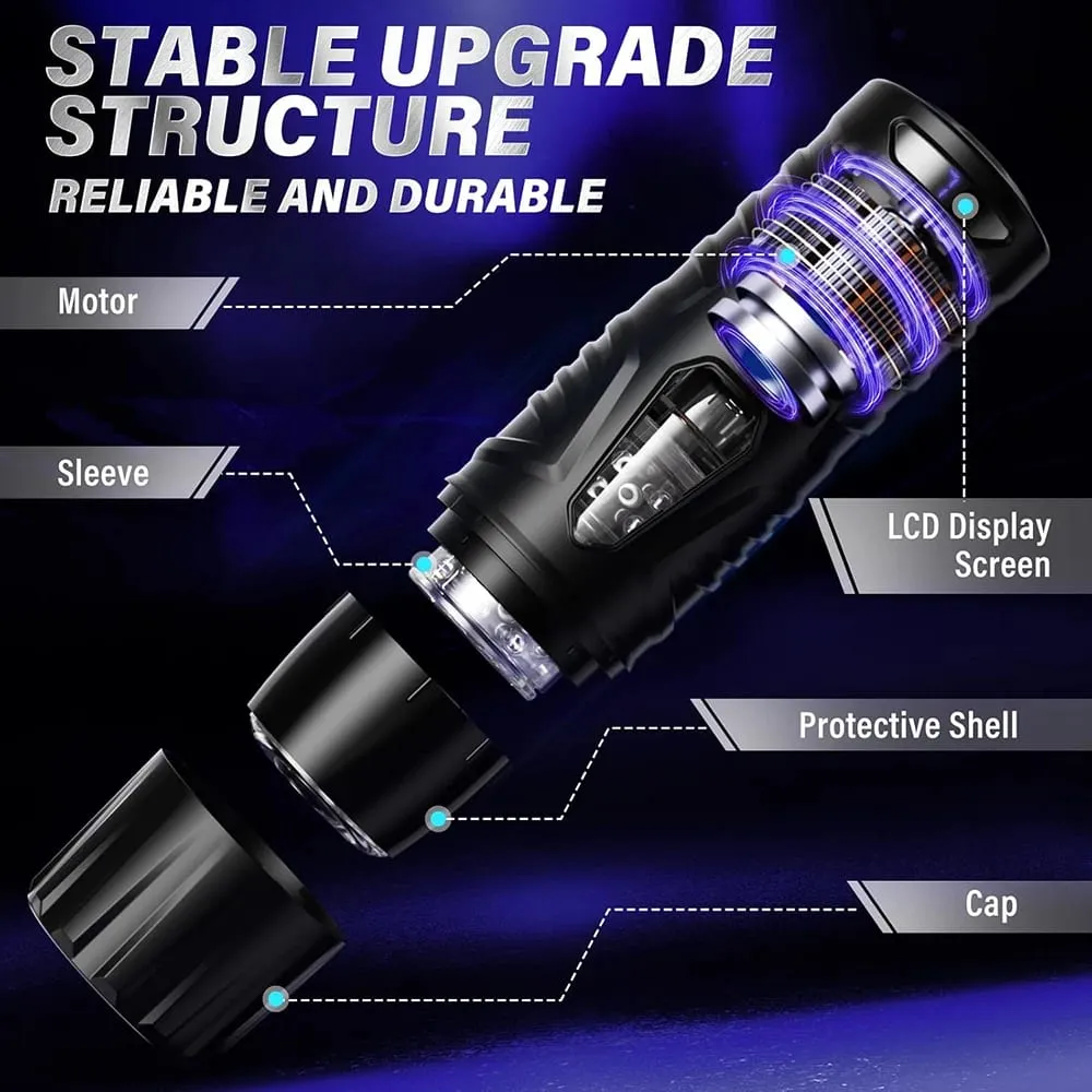 Telescopic Rotation Automatic Male Masturbator Cup Blowjob Sex Machine Thrusting Sex Toys for Men Pocket Pussy Vacuum Penis Pump — image 4