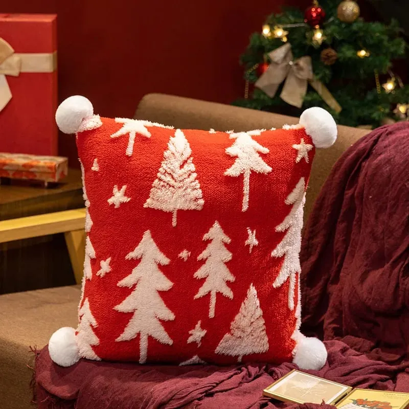 1PC Christmas Tree Stuffed Throw Pillow Sofa Cushion Home Christmas Party Winter Decor Gift — image 12