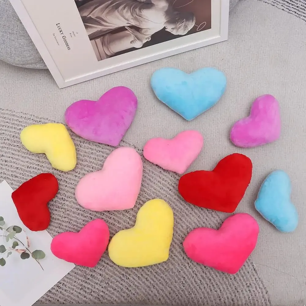 1PC New Heart Shape Soft Pillow Red Pink Color Stuffed Pillow Kawaii Home Decorative Lovely Gift for Birthday — image 3