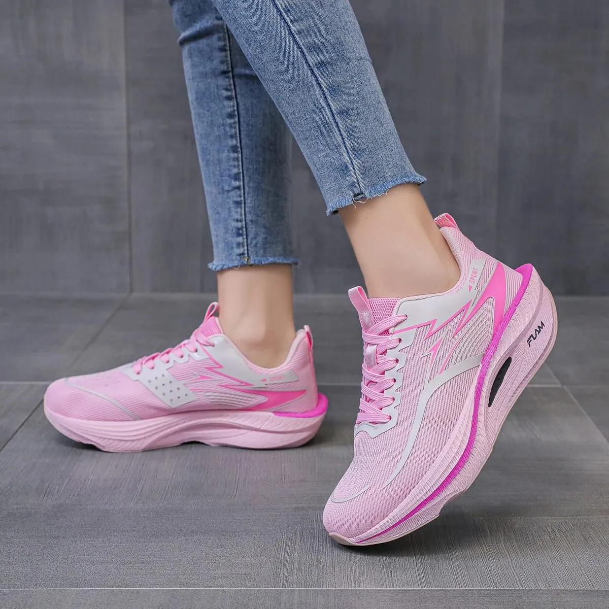 Mens Running Shoes 2026 New Professional Cushioned Breathable Marathon Fashion Sports Training Kightweight Sneakers for Man — image 5