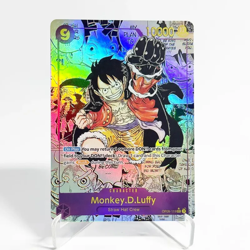 OP09 One Piece Emperors in the New World Curated Deck Luffy Shanks Roger Buggy Zoro Dragon Foil Textured Proxy Cards English