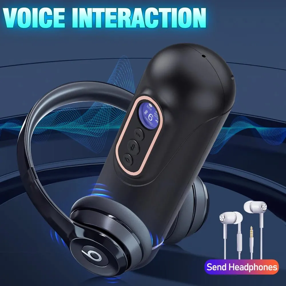 Automatický teleskopický sací mužský masturbátor Vibrační Inteligentní vyhřívání Sexy Voice Sluchátko do kapsy Pussy sexuální hračka pro muže — image 6