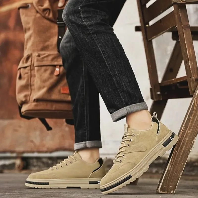 Men's Vulcanized Shoes Winter Casual Sneakers Comfortable Work Shoes for Men Breathable Soft Sole Safety Shoes Men Work Footwear — image 5