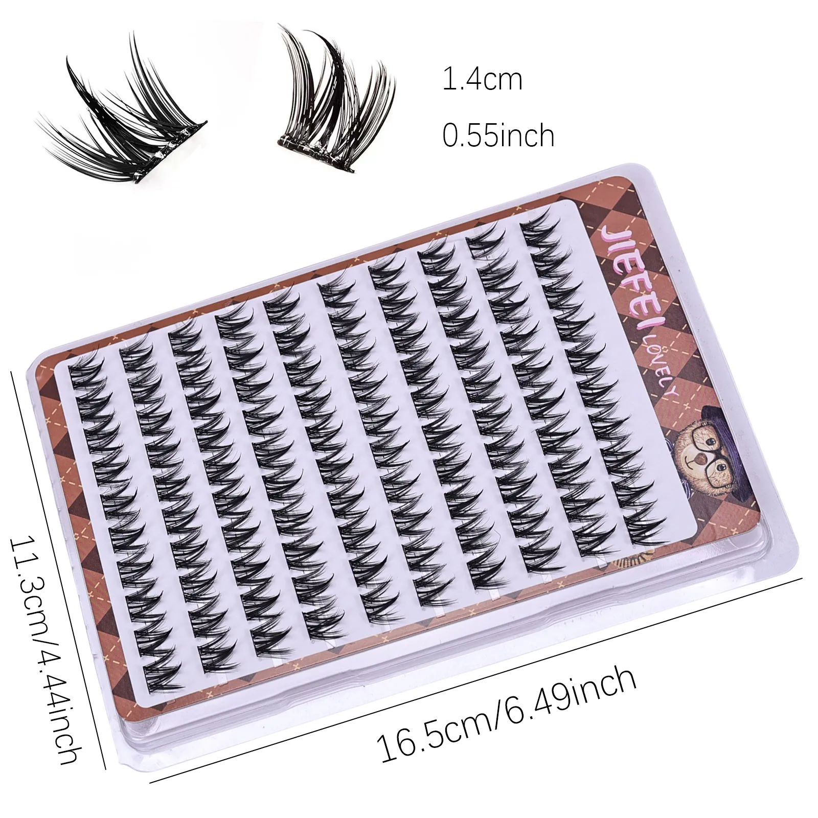 Glue‑Free Self‑Adhesive False Eyelashes Lashes Voluminous Fluffy Thick Manga‑Style Cluster Lashes DIY Eye Makeup Extension