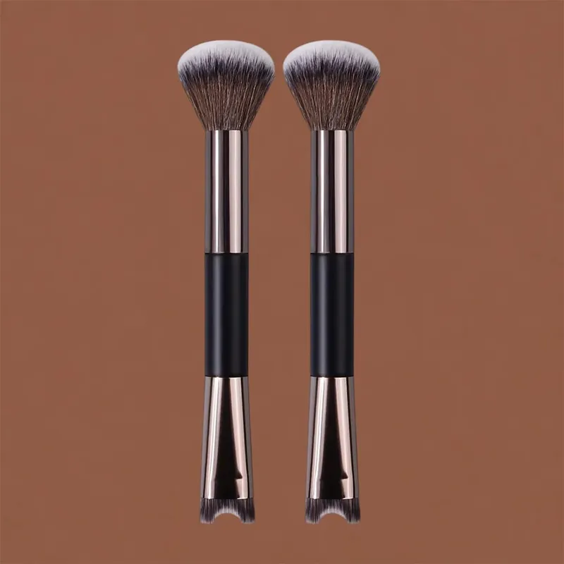 Nose Contour U-Shaped Makeup Brush Dual-End Nose Shadow Makeup Brushes Eyeshadow Contour Face Highlighting Brush Cosmetics Tools
