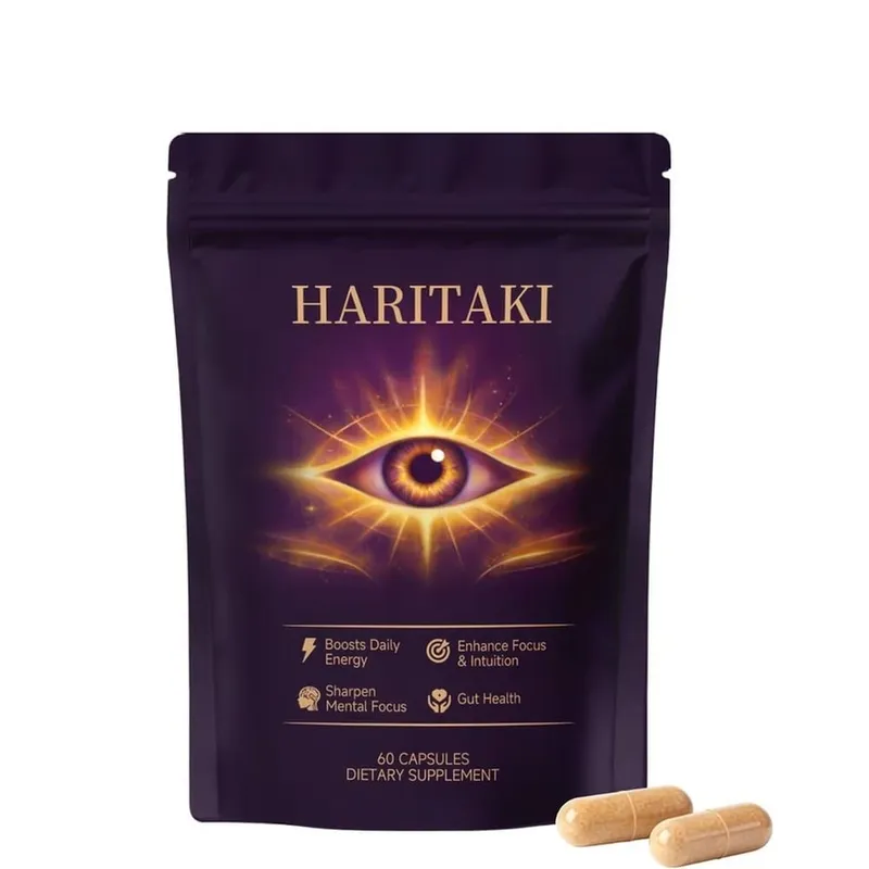 Haritaki 3rd Eye Supplement 500mg Supports Digestive Balance Gut Health Regular Elimination Daily Antioxidant Protection 60 Ct