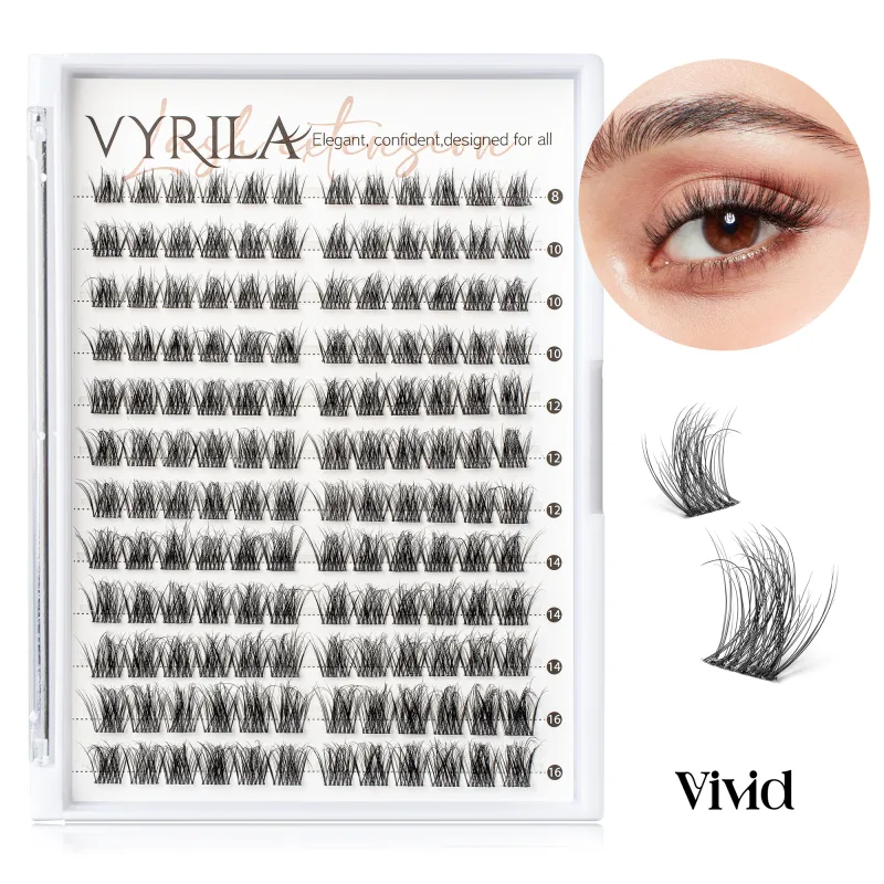 Individuální řasy Cluster C Curl Mix Shluky řas 3D Wispy DIY prodloužení řas 0,1 mm Super tenký pásek Obnovitelné přírodní řasy