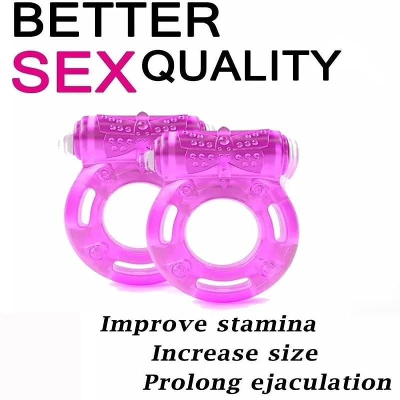 Vibrating Clitoral Stimulator Strong Penis Erect Cock Ring Cage Erection Enhance Sex Ability Product Sex Toys For Men Couple — image 2