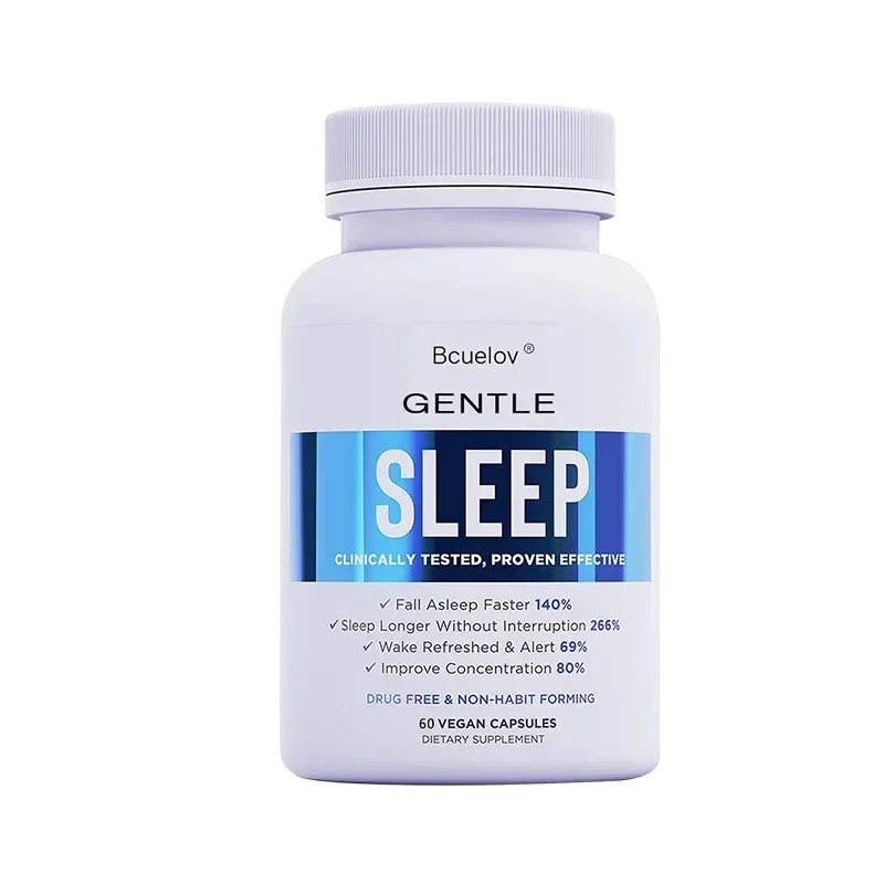 Sleep Supplement - with Magnesium Combats Nighttime Sleep Restores Sleep Quality Prolongs Sleep Time and Relieves Stress