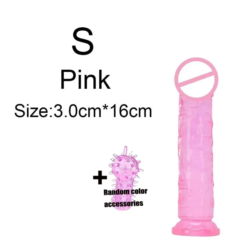 ราคาถูก Super นุ่มสมจริงผู้หญิงเร้าอารมณ์ Anal Big Dildo ดูดถ้วย Jelly Dick เพศของเล่น Clitori ช่องคลอด Masturbators อวัยวะเพศชาย — image 11
