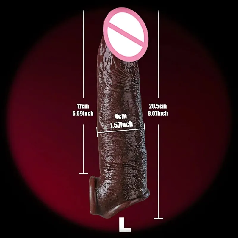 Man Dick Enlargement Semen Lock Ring For Men Delayed Ejaculation Soft Silicone Penis Sleeve Hollow Cock Ring Adult 18+ Sex Toy