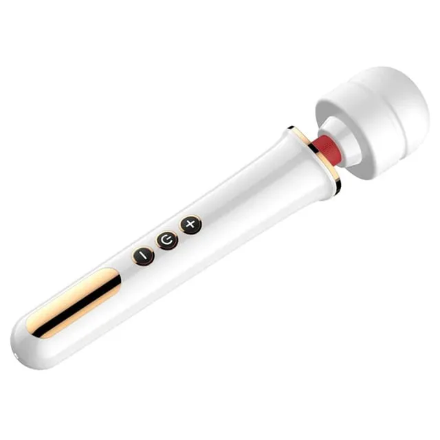 成人性玩具 AV 振動器強力魔棒 G 點刺激按摩器陰蒂振動器性玩具女性自慰黑狼新款 10 速魔棒按摩器大魔棒按摩棒 AV 振動器性感陰蒂女性性玩具歐元