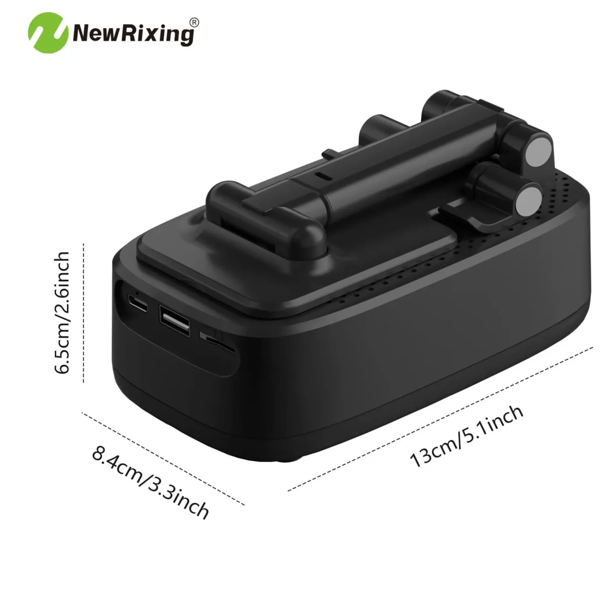 Wireless Phone Holder Portable Speaker Speaker Phone Holder Emergency Power Bank 1800mAh Battery USB Charging Hands-Free