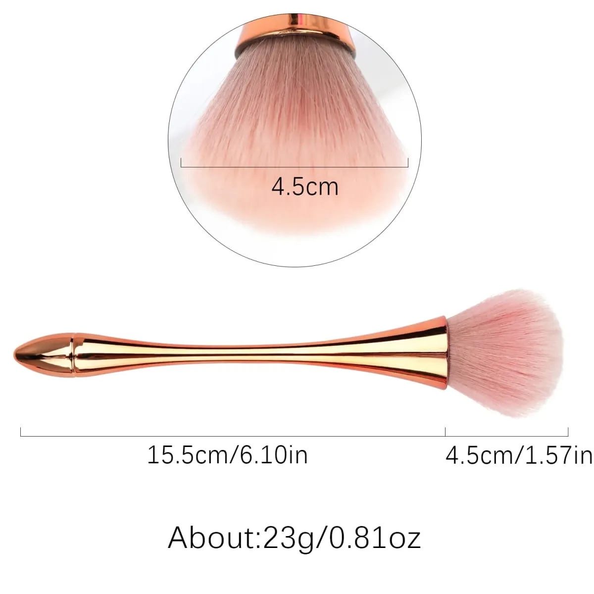 1Pc Fashionable Nail Art Dust Brush Perfect for DIY Nails Reusable Makeup Brushes Wholesale — image 5