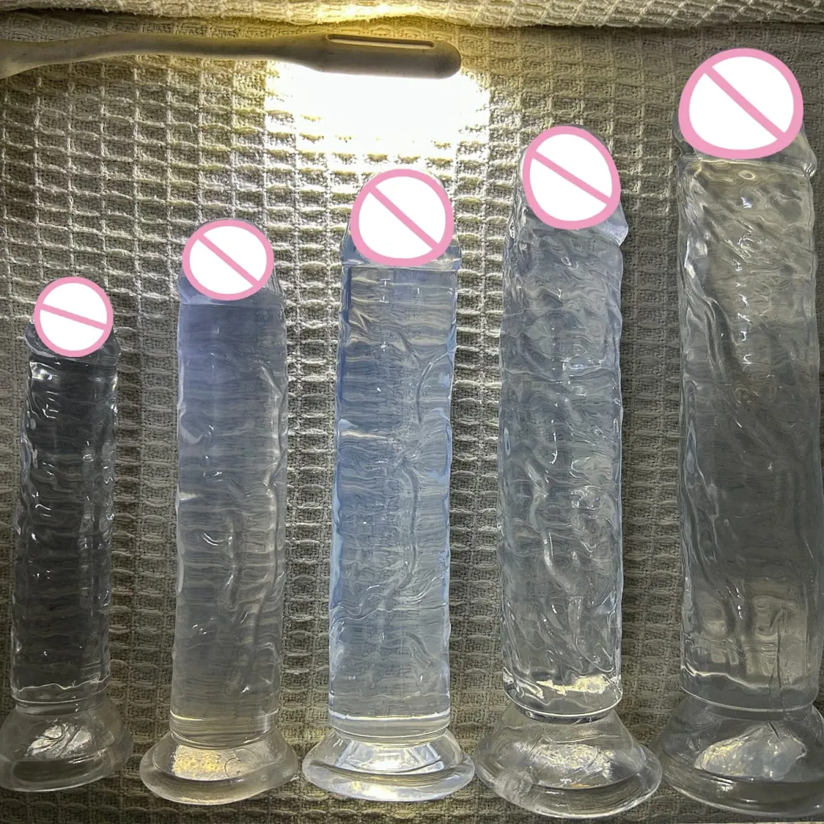 Cheap 5 Colors Small Transparent Dildo Suction Cup Jelly Dick Women Erotic Anal Sex Toys Soft Clitori Vaginal Masturbators Penis