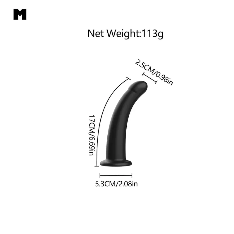 Adjustable Silicone Strap On Dildo Harness with Strong Suction Cup Slim Curved Pegging Dildo Wearable Sex Toy for Women Men Cou — image 24