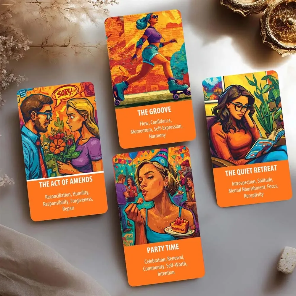 56 Cards The Daily Rhythms Oracle Deck 13x8 Cm Build Inner Connection Understanding Life Changes Card Game Spiritual Insight