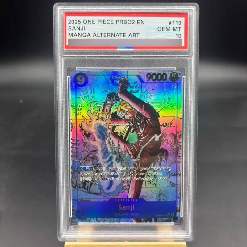 Diy Self Made One Piece OP13 Luffy Sabo Ace English Rating Card OPCG Zoro Roger Hancock Copy Version Anime Collection Cards