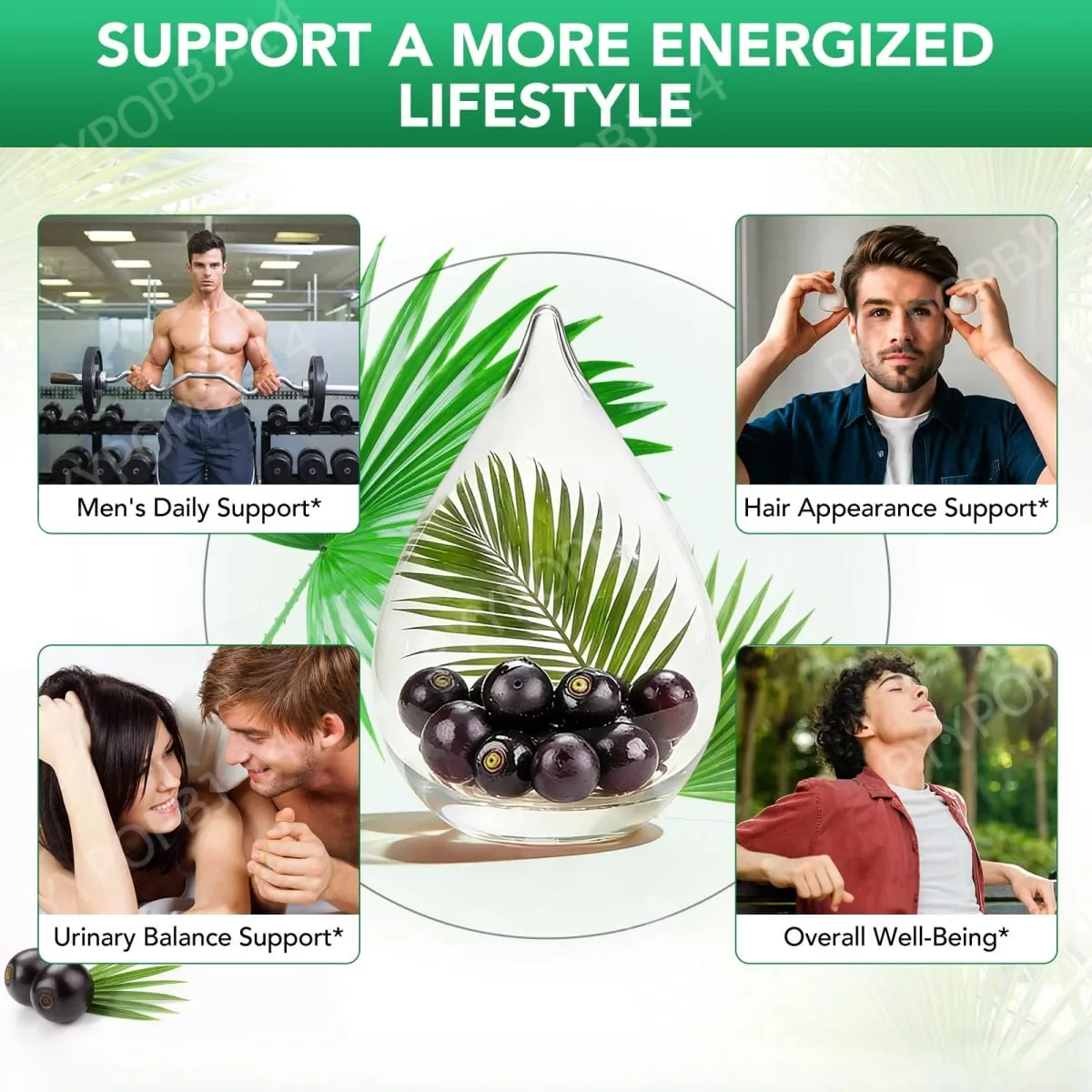 Itawel Saw Palmetto Liquid Drops Prostate Health Support Urinary Function Support GMO Free Paraben Free Sugar Free Vegan 60 ML — image 3