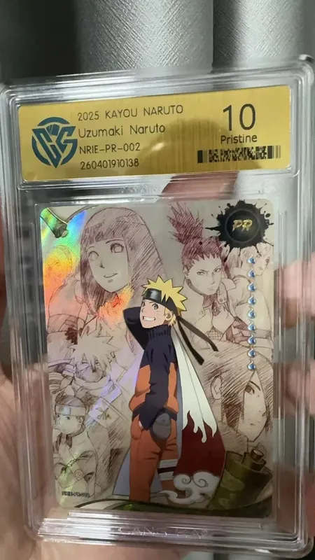 Cartão Naruto versão em inglês PR-001PR-002 PRISTINE-10.0 Cartão de classificação KAYOU autêntico