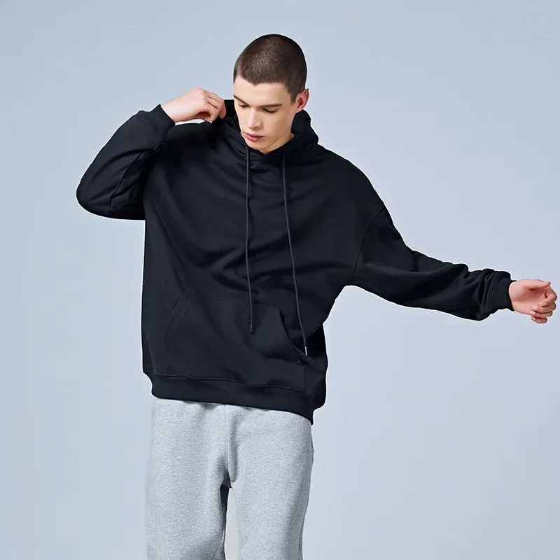 Mens Y2K Spider Print Hooded Streetwear Retro Clothing Loose Hip Hop Quirky Punk Sweatshirt Fashion Couple Sports Sweater — image 5