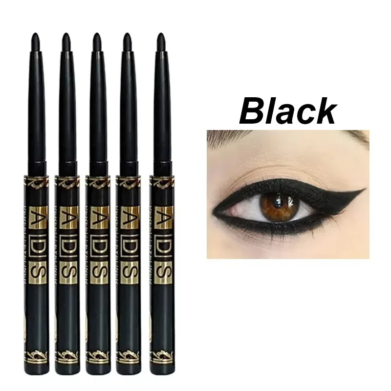 Automatic Gel Eyeliner Pencil Waterproof Long Lasting Black Eye Liner Twist-Up No Sharpening Easy Glide Makeup for Women — image 11