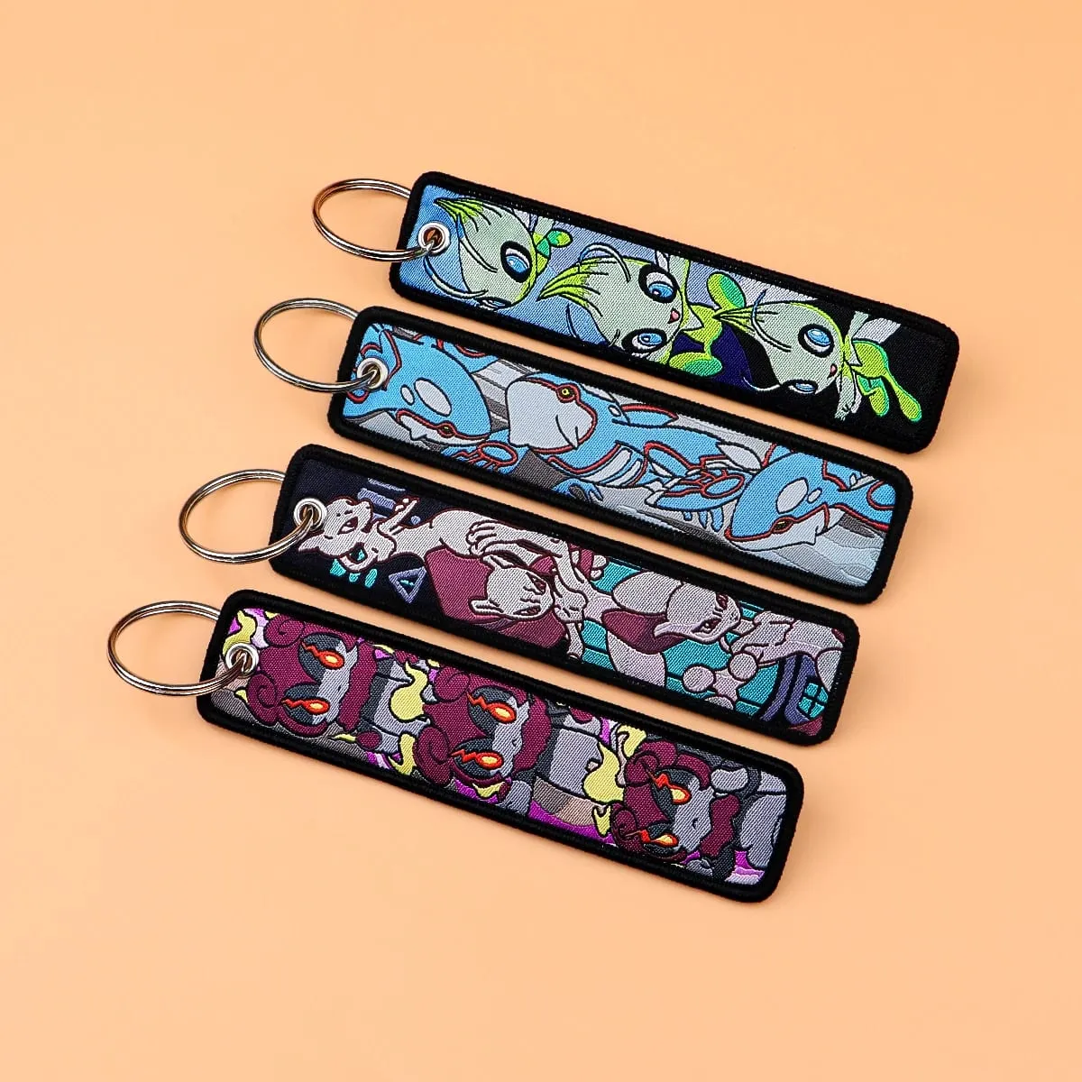 Pokémon Anime Elf Monsters Keychain for Cars Backpack Key Holders Embroidery Keyrings Key Tag Jet Tag Accessories Gifts 1pcs — image 5