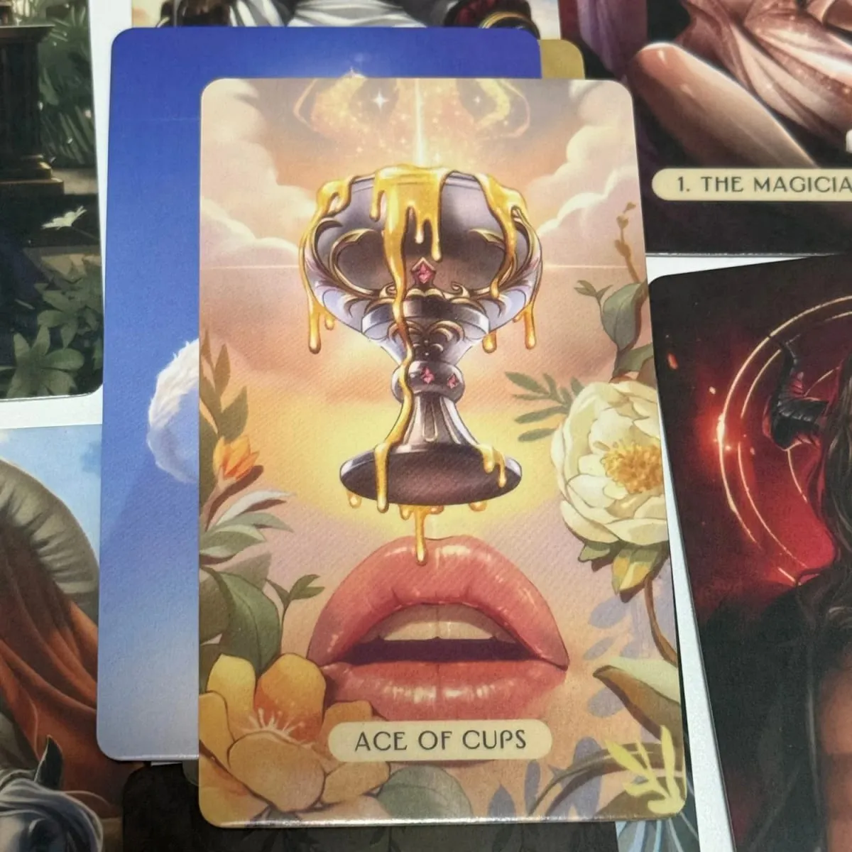 The Love and Lust Tarot Modern Art Style 10.3*6cm 78-Card Deck for Passion Intimacy & Soulful Love Readings -