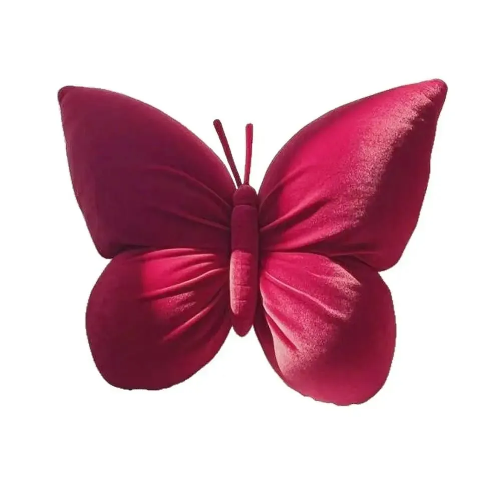 New Cute Butterfly Pillow Lace Butterfly Bedhead Pillow Home Textile Cushion Sofa Decoration — image 5
