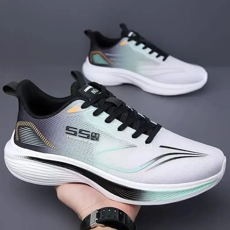 Breathable Mesh Men Shoes Lightweight Casual Sneakers Non Slip Soft Sole Running Shoes for Men Spring Summer — image 2