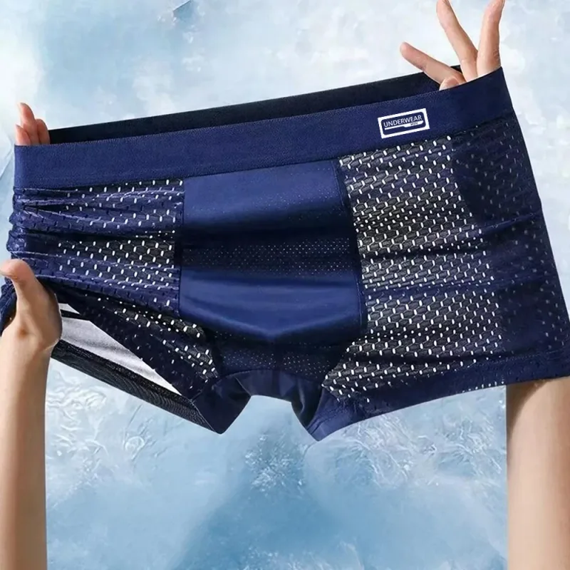 8PCS Bamboo Fiber Man Underwear Mesh Breathable Men's Briefs U Convex Male Underpants Daily Wear Soft Touch Men's Panties — image 2