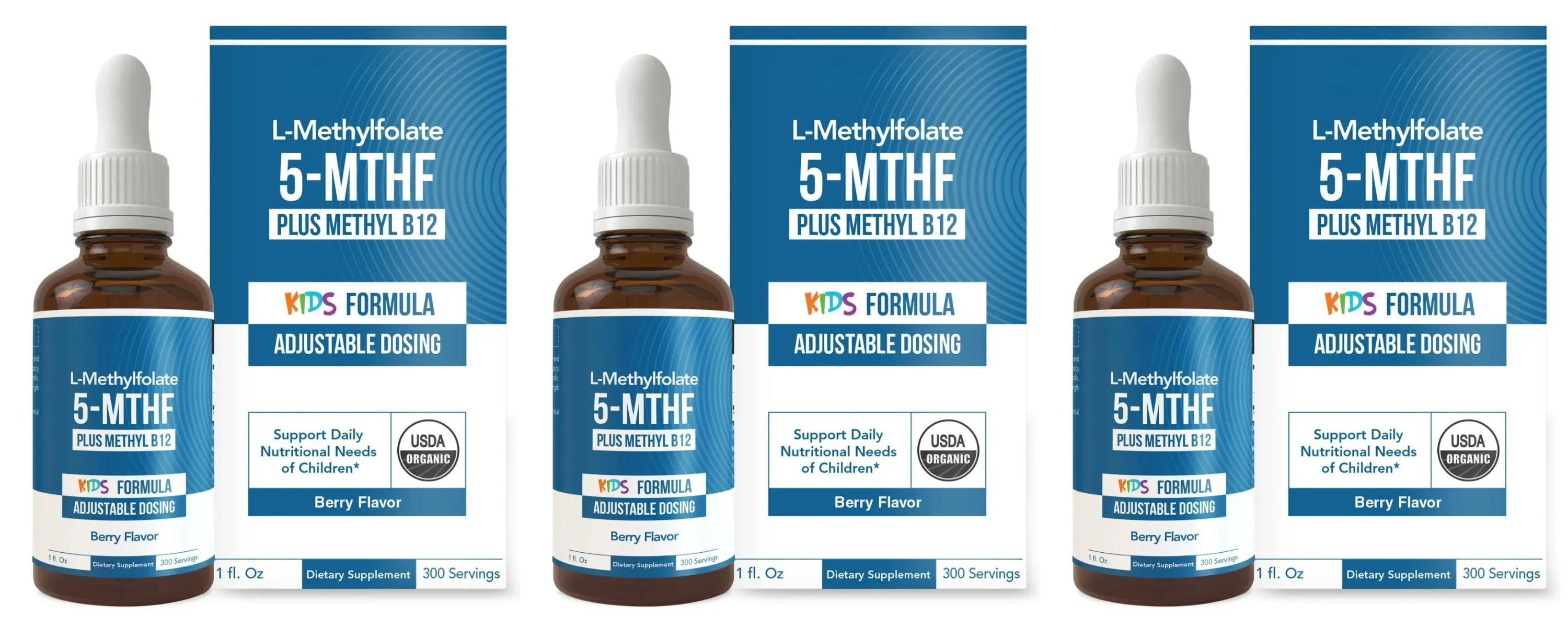 Kids L-Methylfolate 5-MTHF Liquid Drops with Methyl B12 Active Folate Support 1 Fl Oz USDA Organic Vegan Non-GMO — image 10