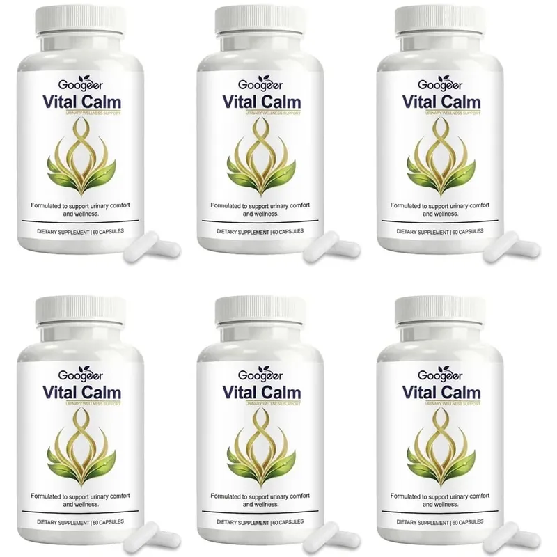 Googeer Vital Calm Capsules for Adult Urinary Wellness Support and Comfort with Magnesium and Cranberry Extract 60 Capsules
