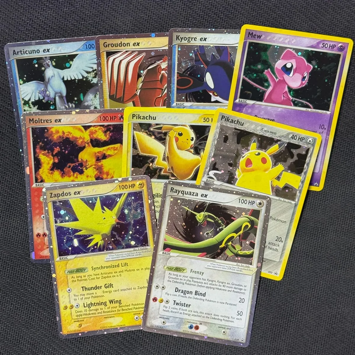Proxy Cards Nintendo Black Star Promos Articuno Kyogre Moltres Rayquaza Zapdos Groudon New Holographic PKM Proxy Toys — image 2