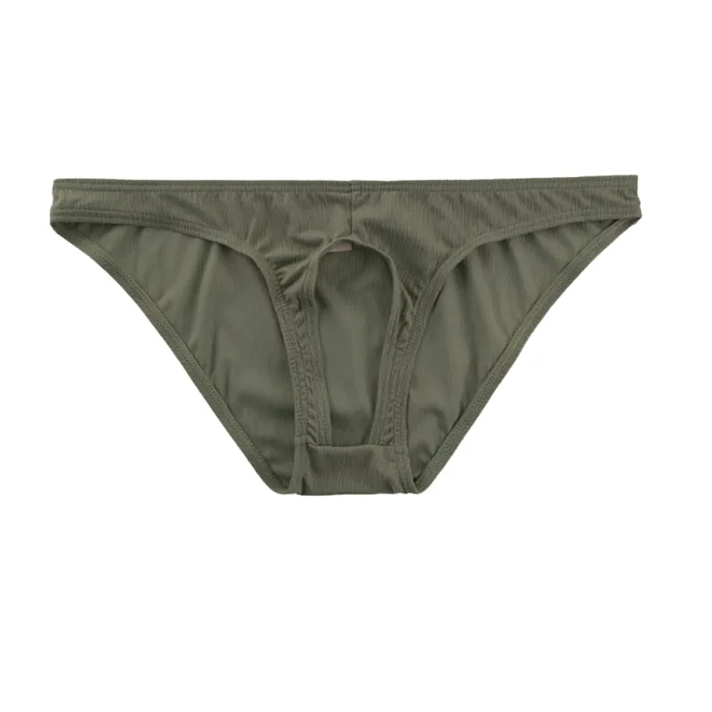 Men Gay Sexy Briefs Front Open Soft Underpants Men Low Rise Underwear Breathable Quick Dry Panties Sexy Torys For Man Lingerie — image 7