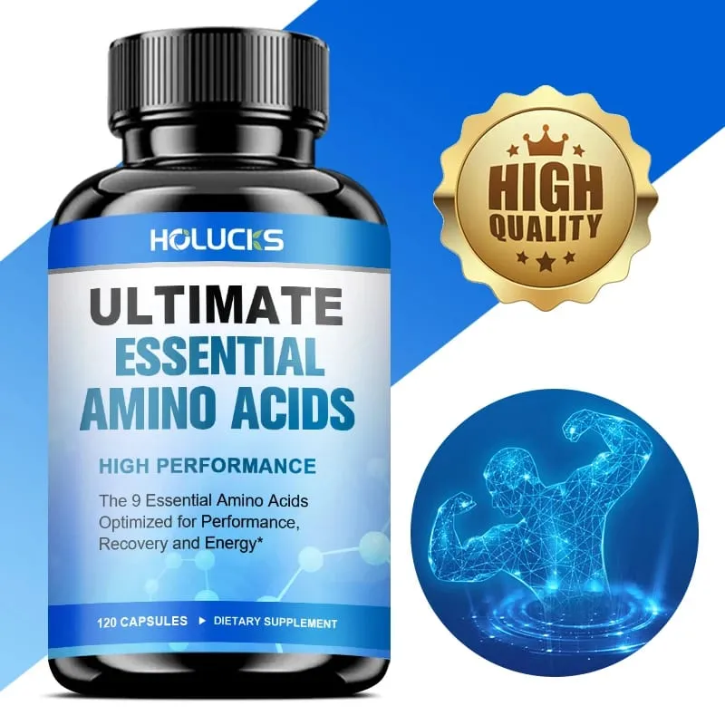 Advanced Body Building Amino Acid Capsules-Helps Increase Strength Endurance Protein Synthesis Build Muscle Mass Abs Energy — image 2