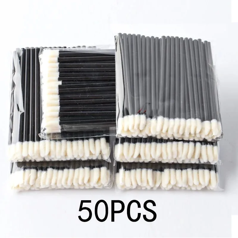 50/500/1000Pcs Wholesale Lip Brushes Makeup Brush Eyelashes Extension Lip Gloss Applicator Lipstick Wands Set Cosmetic Make Up — image 9