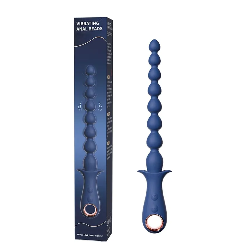 Anal Beads Vibrator Anal Plug Vibrating Male Prostate Massager Vagina Clitoris Stimulator Butt Plug for Women Men Adult Sex Toys