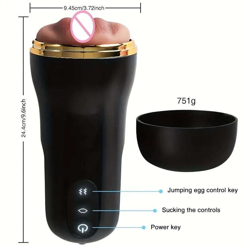 Automatic Male Masturbator Cup Realistic Vaginal Penis Vacuum Trainer Blowjob Penis Pump Glans Stimulation Adult Sex Toy for Men